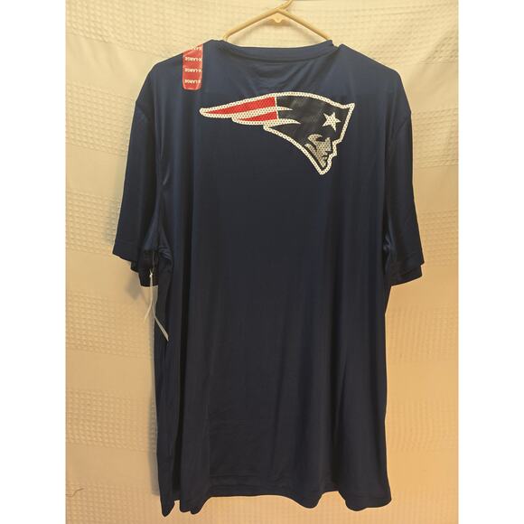 Dri Fit NFL New England Patriots Mens Size XL Navy Blue Graphic T-Shirt 6691 - Picture 6 of 7